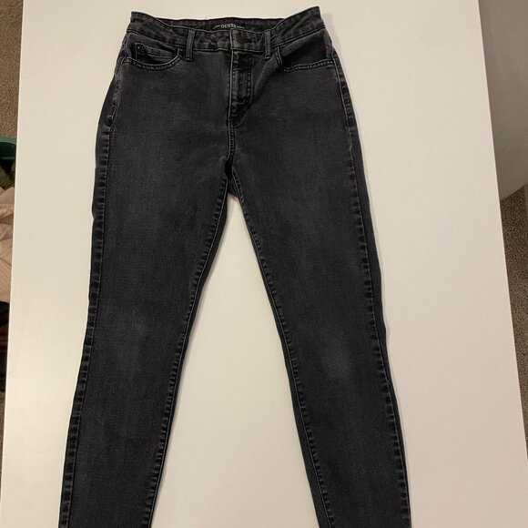 GUESS Dark Grey Wash Skinny Jeans - Picture 2 of 5